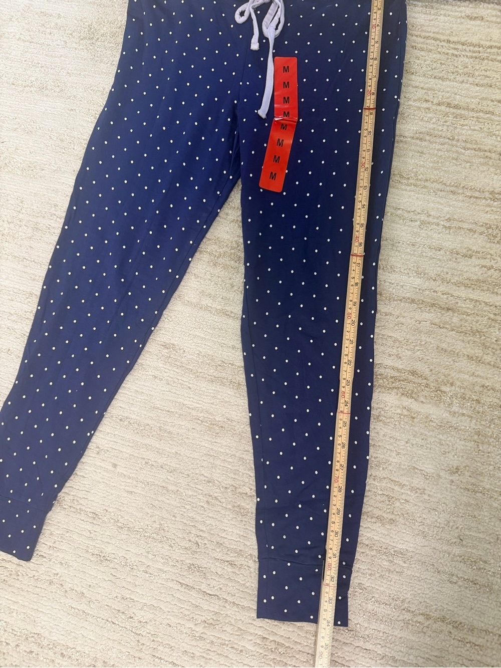 Pajama Set Women’s Size M Navy Polka Dot 2-Piece NWOT - Picture 6 of 13